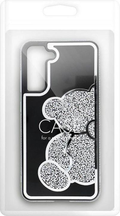 Actual product image OEM Back panel cover TEDDY BEAR Case for SAMSUNG A16 5G silver