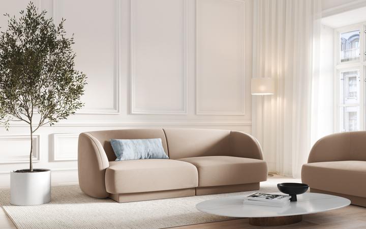 Image du produit Micadoni Bouclé Canapé, "Miley", 2 Places, 180x90x70Fabriqué en Europe (2 places, 3 places, 4 places)