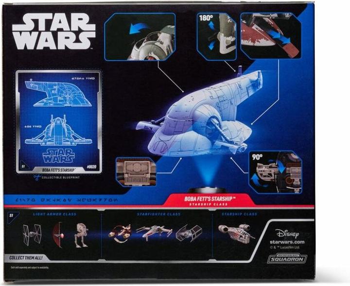 Produktbild Jazwares Star Wars Deluxe Fahrzeug Boba Fett's Starship Figuren