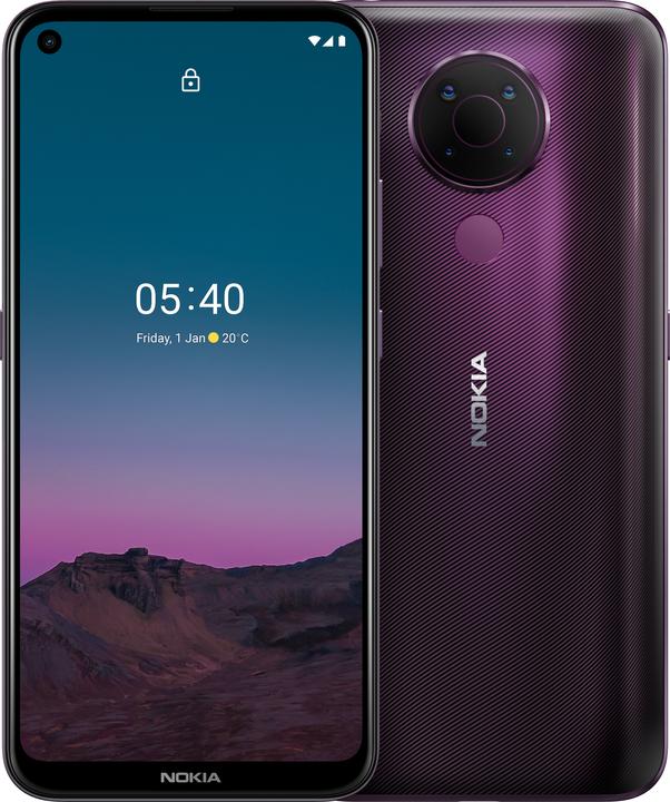 Nokia 5.4 (128 GB, Dusk, 6.39", Dual SIM + SD, 48 Mpx, 4G)