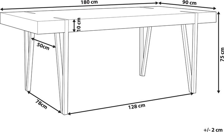 Produktbild Beliani Adena (180 x 90 x 75 cm)