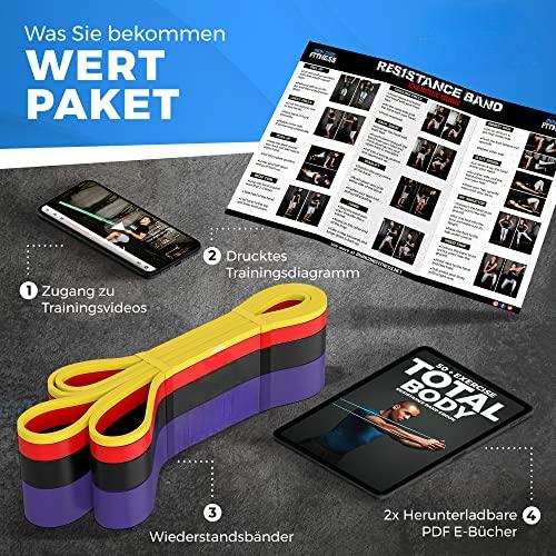 Produktbild Alopini Premium Qualität Klimmzug-Hilfsband-Set für Klimmzüge Training, Kraft, Mobilität, Dehnung im