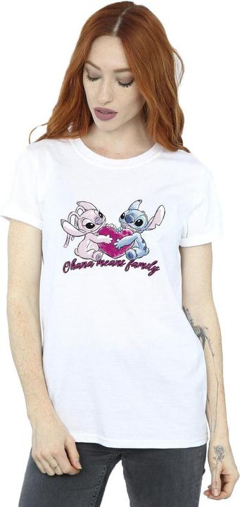 Produktbild Disney Lilo And Stitch Ohana Heart With Angel TShirt (XXL)