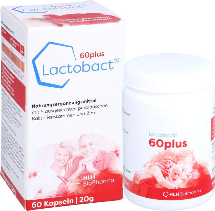 Image du produit Lactobact Capsule 60plus (60 pièce(s), Capsules, 21 g)