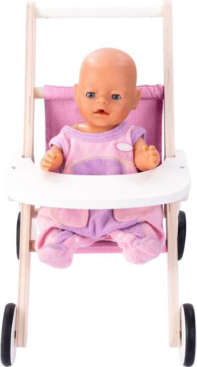 Actual product image Engelhart Wooden Doll's Pram, Pink