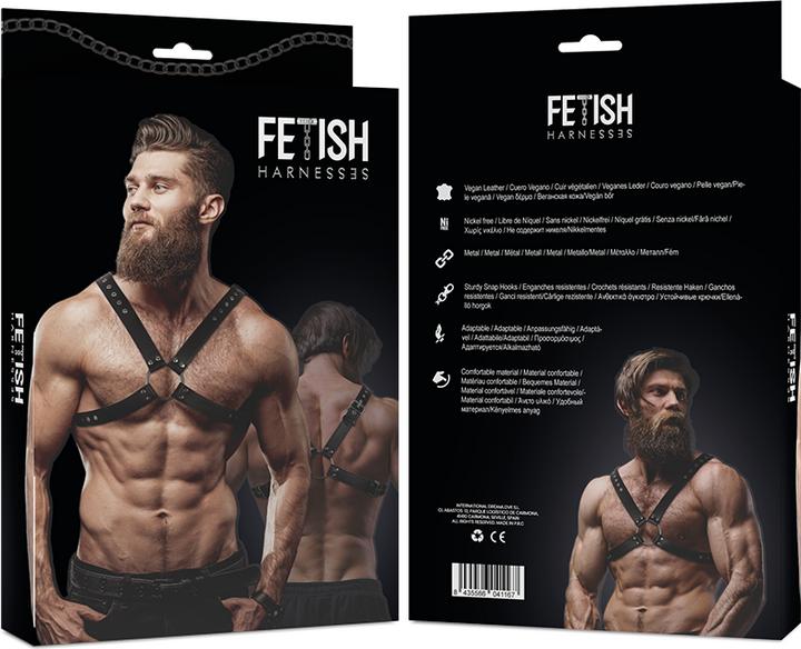 Produktbild Fetish submissive Fetisch unterw?rfige Haltung? ARN ECO LEDER CRS BRUST MAN (S)