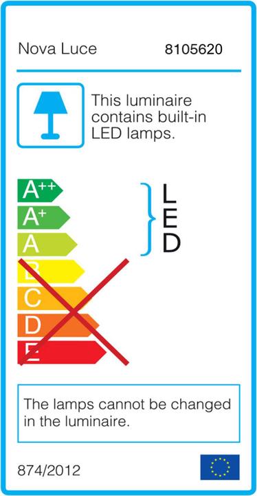 Etichetta energetica Nova Luce Lampada a sospensione Albi LED (1950 lm)