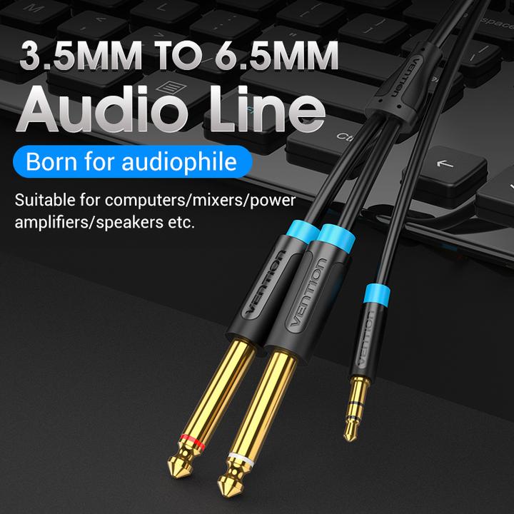 Actual product image Vention 2in1 (1 m, 6.3mm jack, 3.5mm jack (AUX))