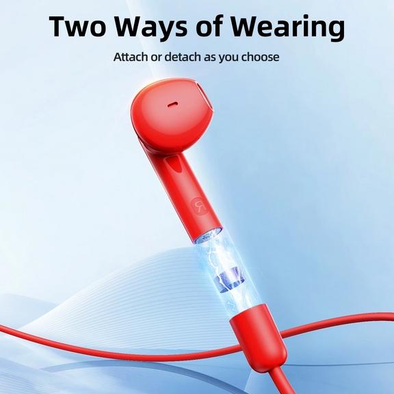 Immagine prodotto Joyroom Cuffie magnetiche senza fili da collo, JR-DS1, (rosso) (20 h, Senza fili)