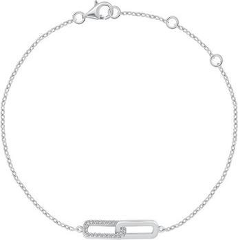 Immagine prodotto Brilio Argento - Bracciale minimalista in argento con zirconi BRC132W