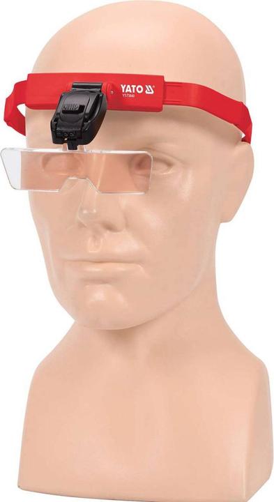 Actual product image Yato Professional Headband Magnifier with Illumination | Magnification 1x/1.5/2x/2.5x/3.5x