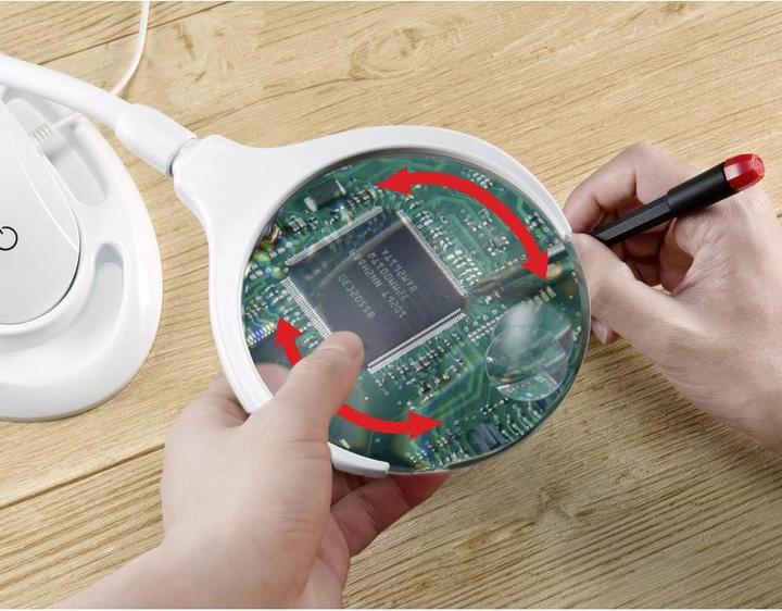 Actual product image Toolcraft LED Magnifier Lamp with Table Clamp 60lm (60 lm)
