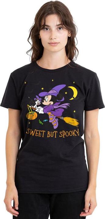 Actual product image Disney Unisex Adult Spooky Witch Minnie Mouse T-Shirt (S)