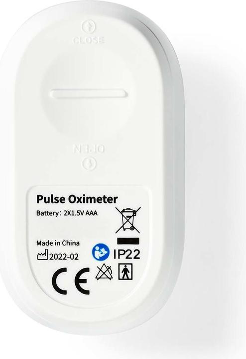 Produktbild Nedis SmartLife Pulsoximeter | Bluetooth | OLED-Anzeige | Akustischer Alarm / Anti-Bewegungsstörunge