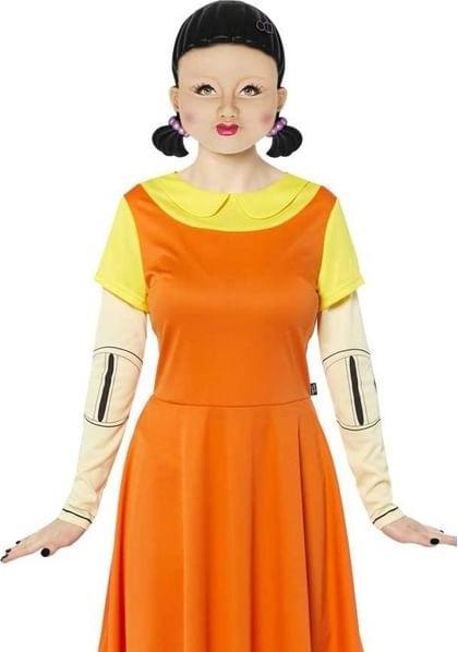 Actual product image Amscan Adult costume Squid Game doll deluxe size L (L)