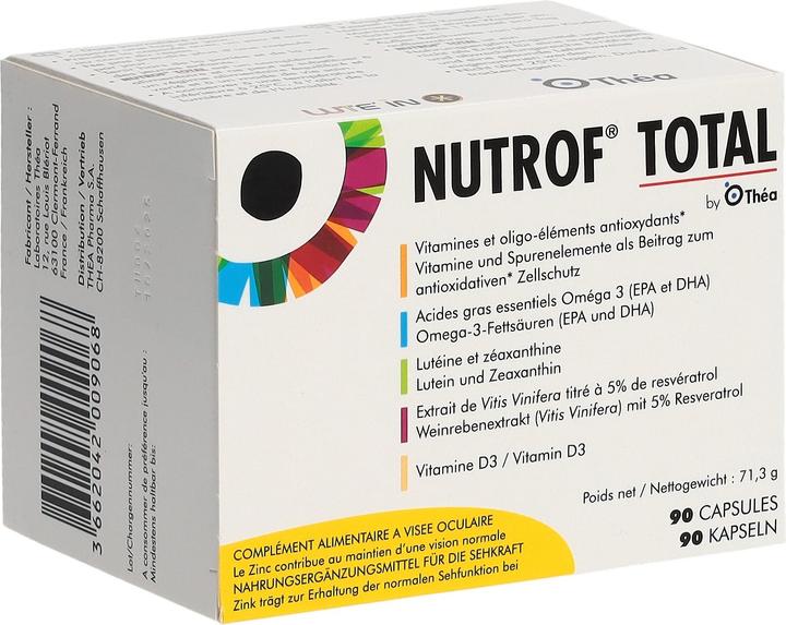 Produktbild Théa Nutrof Total (90 Stück, Kapseln, 111 g)