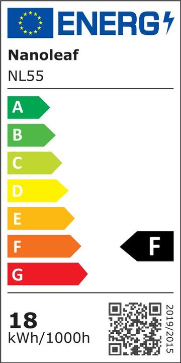 Energie-Label Nanoleaf Essentials Light Strips Expansion (Mehrfarbig, Warmweiss, 100 cm, Indoor)