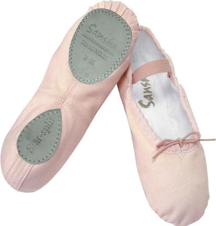 Sansha Kinder Slipper Ballettschuhe aus Stoff (34)