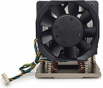 Actual product image Dynatron J12 AMD Genoa SP5 cooler 3U active Aluminum Stacked Fins with Heat Pipes and Copper Heat Sp (105 mm)