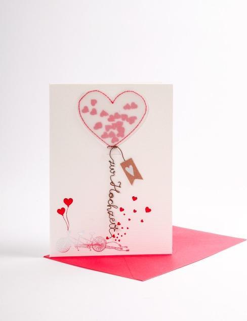 Actual product image CreaDiva Wedding card with balloon from Good old friends