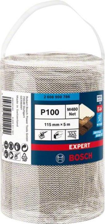 Actual product image Bosch Professional Zubehör Expert M480 abrasive net roll, 115 mm, 5 m, G 100 (100)