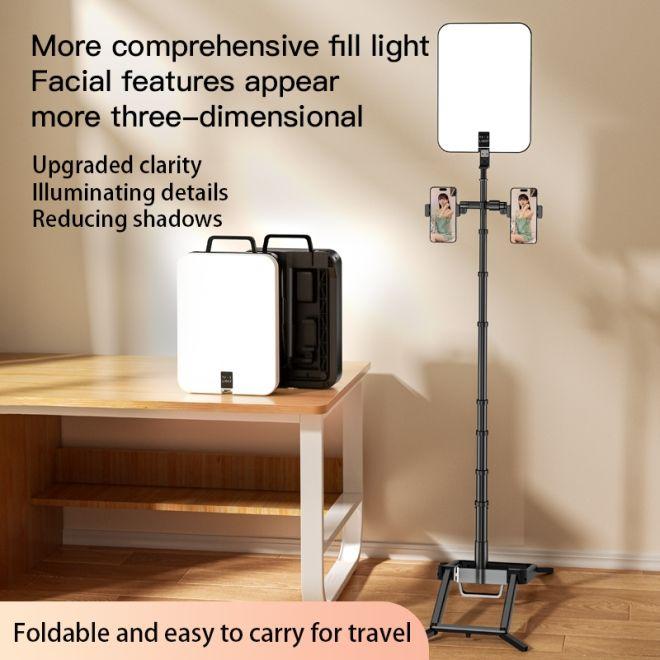 Image du produit Old Shark Pliable 14 pouces LED éclairage vidéo Photo Selfie Light Kit avec Tripode (Lumière vidéo)