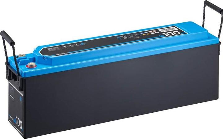 Immagine prodotto Ective Batteria AGM 100Ah 12V Deep Cycle Slim con terminale anteriore Batteria di alimentazione Batteria (12 V, 100 Ah)