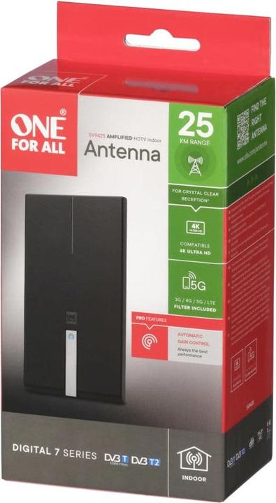Produktbild One for All DVB-T2 Premium Antenne 5G (Zimmerantenne, DVB-T / -T2)