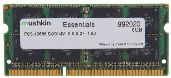 Mushkin Memoria per computer portatile DDR3 SO-DIMM 8GB 1333-9 Essent (1 x 8GB, 1333 MHz, DDR3-RAM, SO-DIMM)