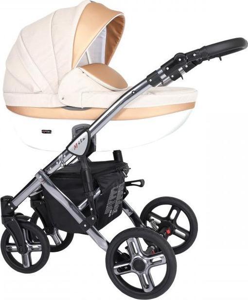 Immagine prodotto Kunert Passeggino Mila premium, grigio crema, incluso seggiolino auto Trix, set 3in1