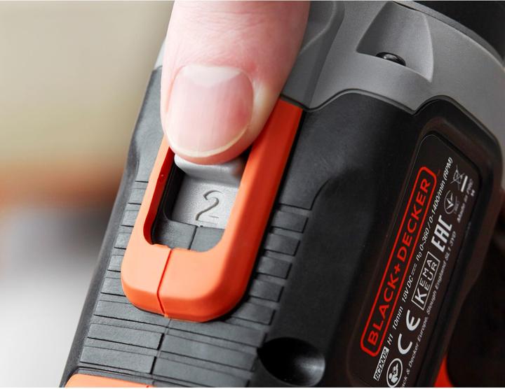 Actual product image Black & Decker Black+Decker BCD003C2KQW Impact drill 18V incl. case (Rechargeable battery operated)