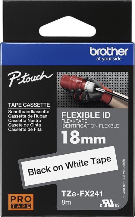 Actual product image Brother TZeFX241 (2 cm, White)