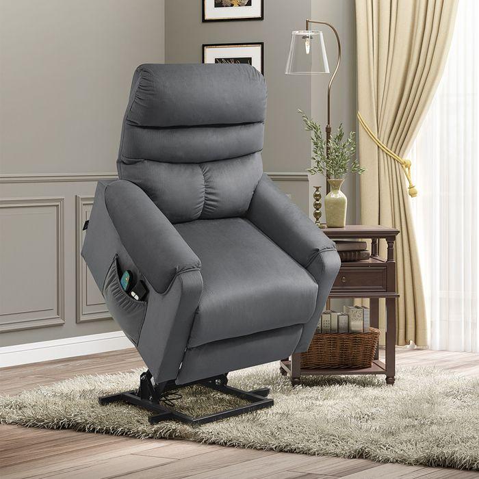Produktbild Swisshandel24 Fernsehsessel mit Massage, Aufstehhilfe, Heizung, Liegefunktion 79x97x103 cm