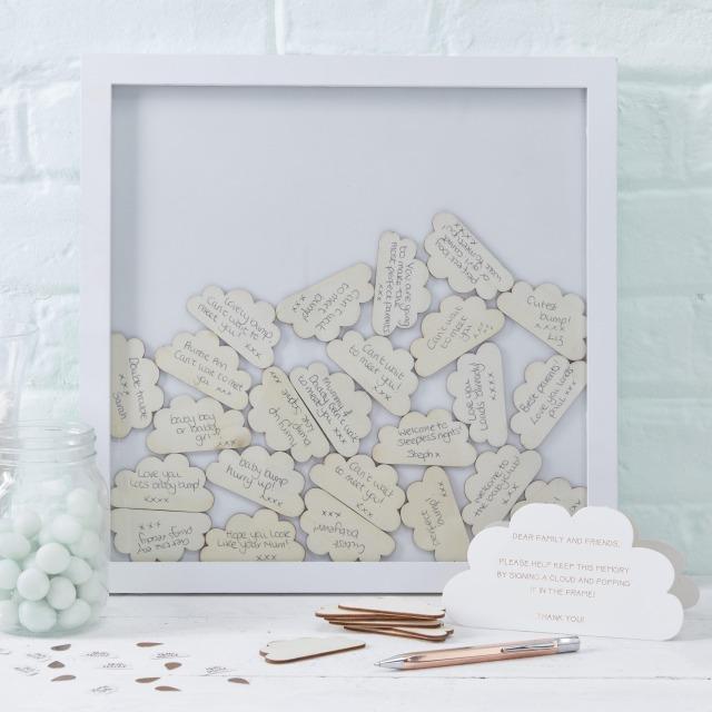 Actual product image Ginger Ray Wooden Baby Shower Guest Book
