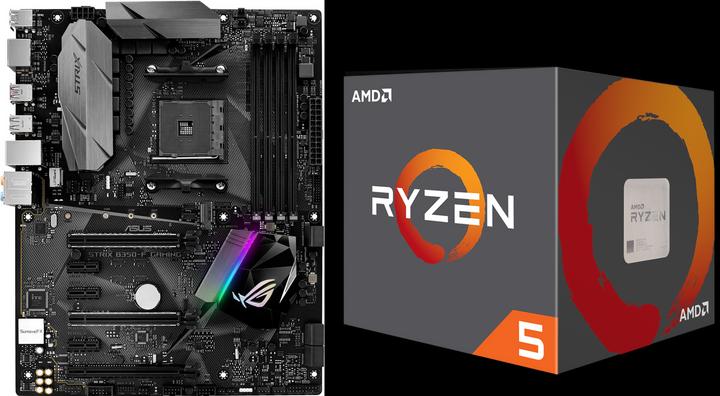 Produktbild ASUS ROG STRIX B350-F Gaming + Ryzen 5 1600X