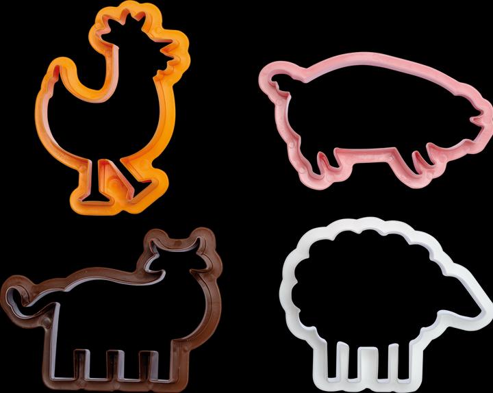 Actual product image Decora Cookie cutter - farm animals (4pcs)