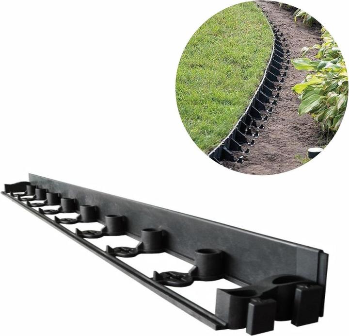 Actual product image Green Split Palisades plastic 6cm x 1m (100 cm)