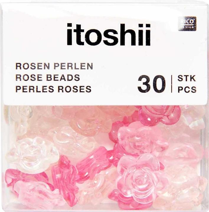 Produktbild Rico Design itoshii Perlen, Rosen, 30 Stück