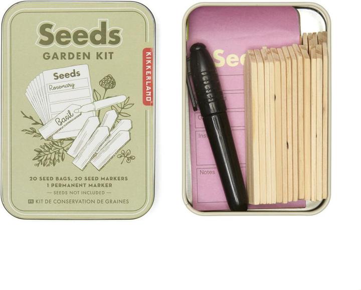Actual product image Kikkerland Seed Keeping Tin (7.30 cm, 10.40 cm)