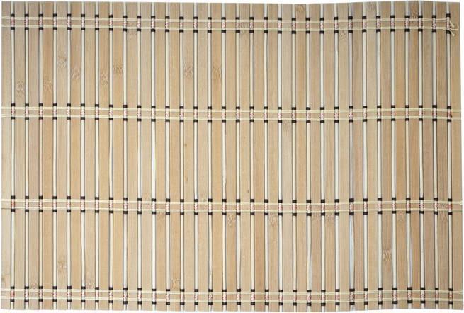 Actual product image Mendler 6-piece placemat, bamboo washable 45x30cm - light brown (6 x, 45 x 30 cm)