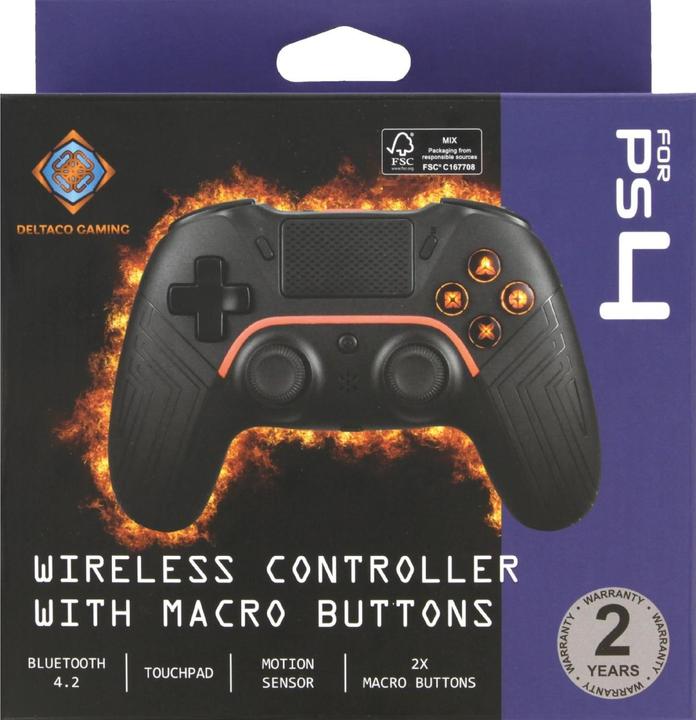 Immagine prodotto Deltaco Gaming Wireless PS4 & PC Controller (PS4, Android, PC)