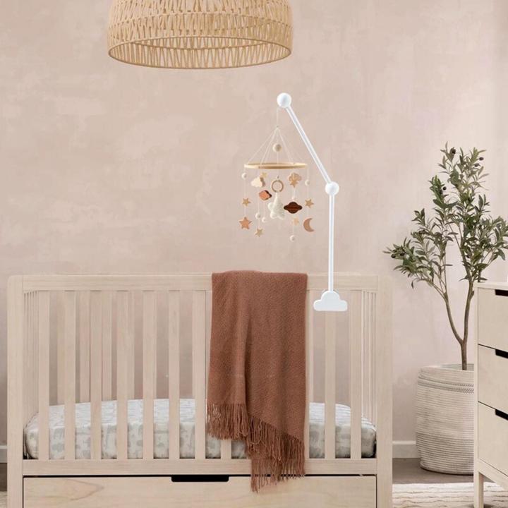 Immagine prodotto Hermex Mobile Halterung Babybett Wolken Glockenhalter Spieluhr Arm