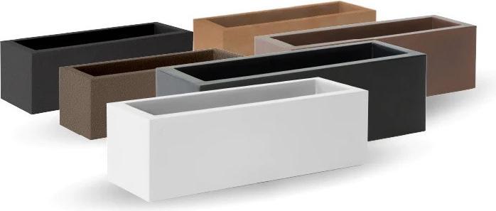 Produktbild Newgarden JARA 100 Blumentopf, Kübel XXL gross eckig 100x40x36cm terrakotta 61L mit Wasserspeicher au