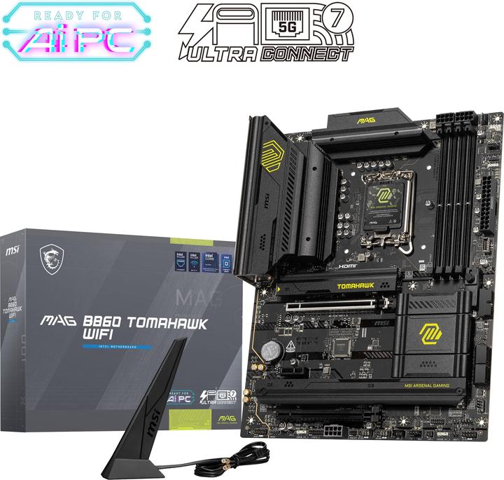 Actual product image MSI MAG B860 TOMAHAWK WIFI (LGA 1851, Intel B860, ATX)