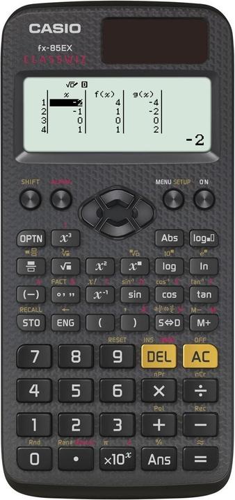Casio Fx-85ex (Batterie, Celle solari)