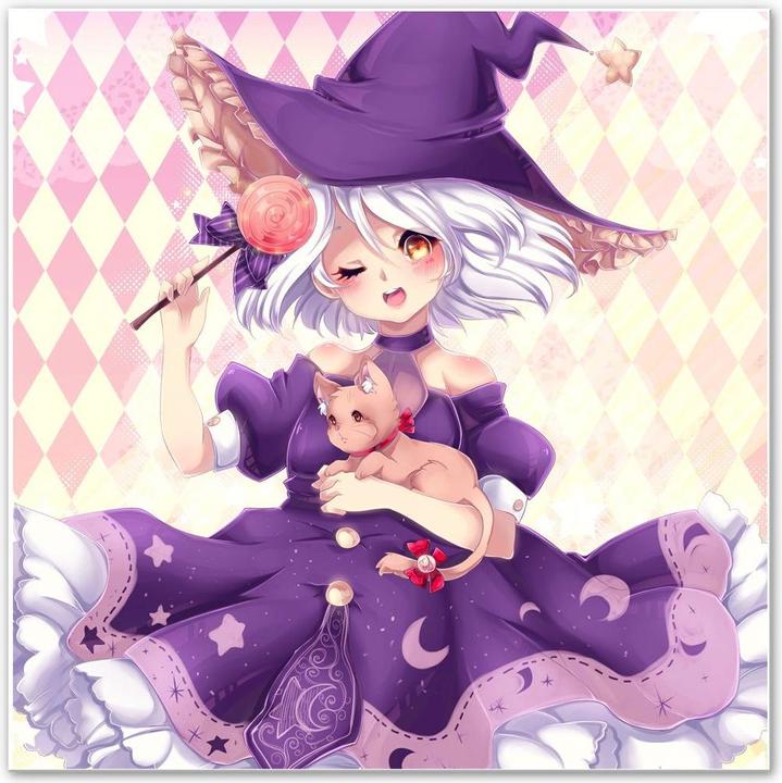 Produktbild Trenddeko La Doll Blanche - Little Witch (20 x 20 cm)