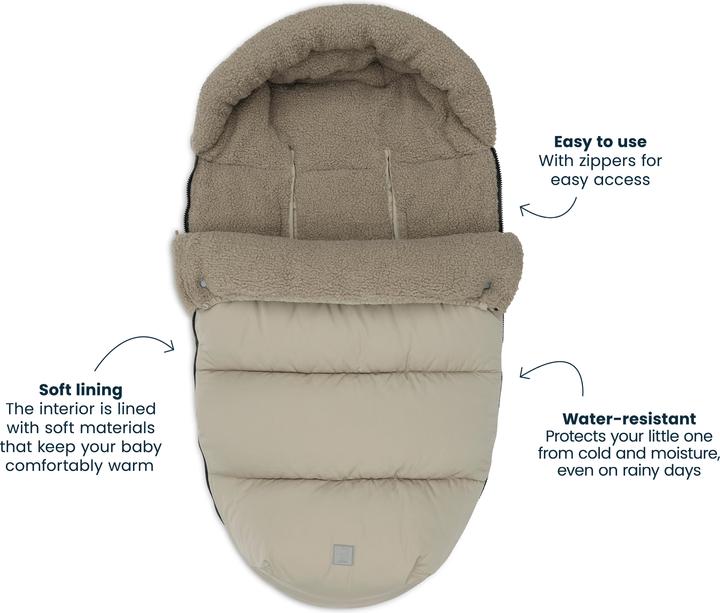 Actual product image Jollein Winter footmuff for pram and buggy