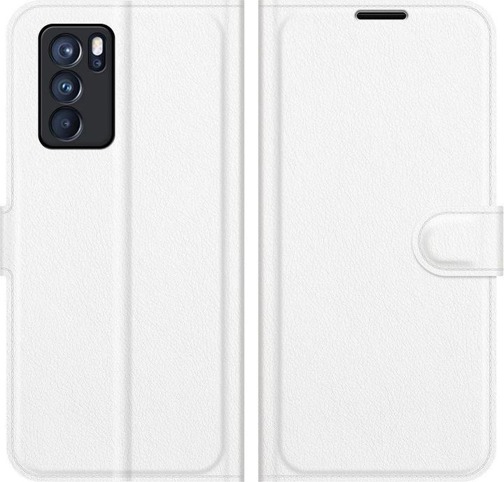 Actual product image Cover-Discount OPPO Reno6 Pro - leather case cover white (Oppo Reno 6 Pro 5G)