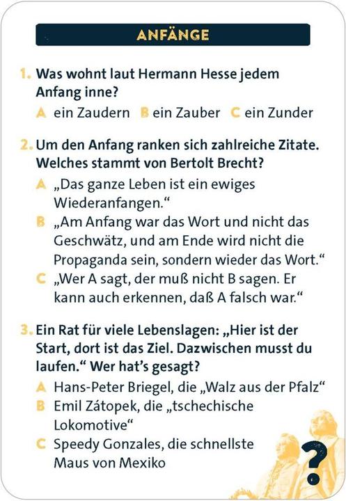 Produktbild Classic Quiz Grosse Zitate (Deutsch)