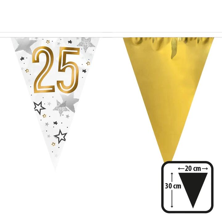 Produktbild Boland Folien Wimpelkette '25' 6m Geburtstag